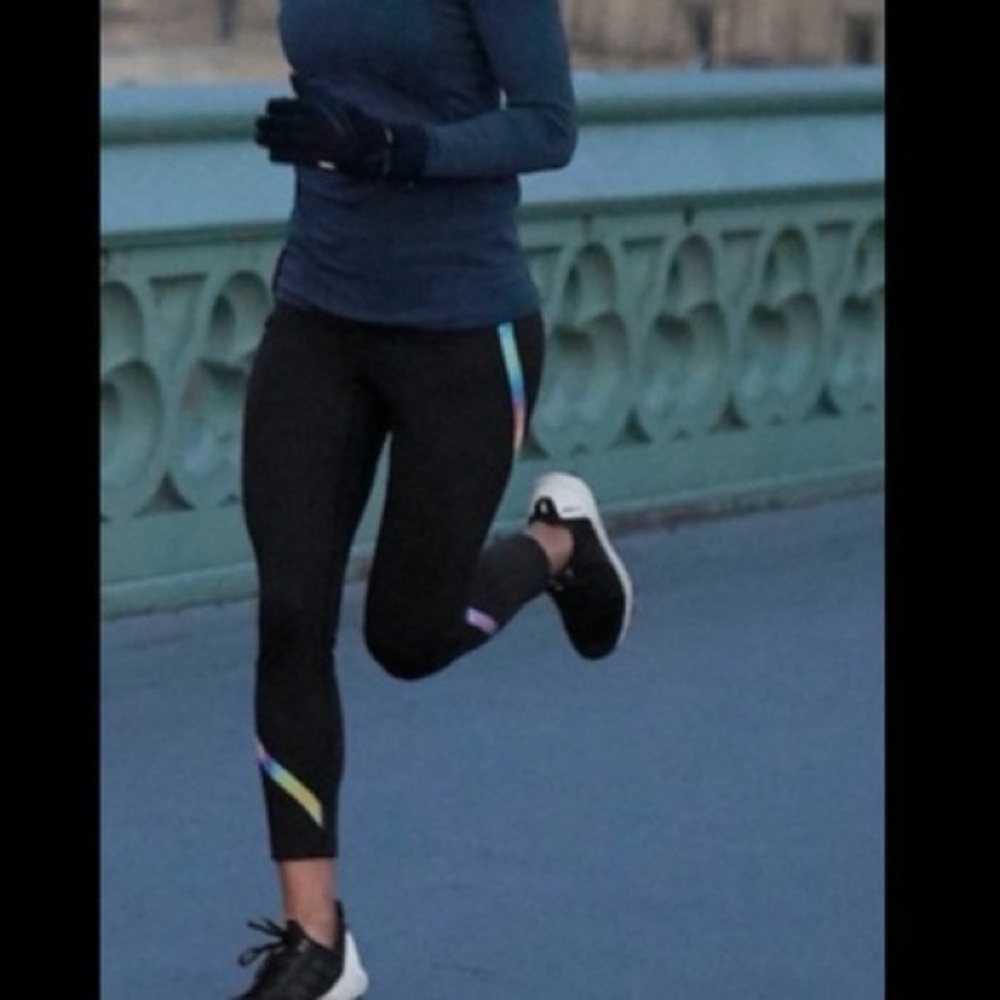 Athleta Spectum Sonar 7/8 Reflective Tight XS